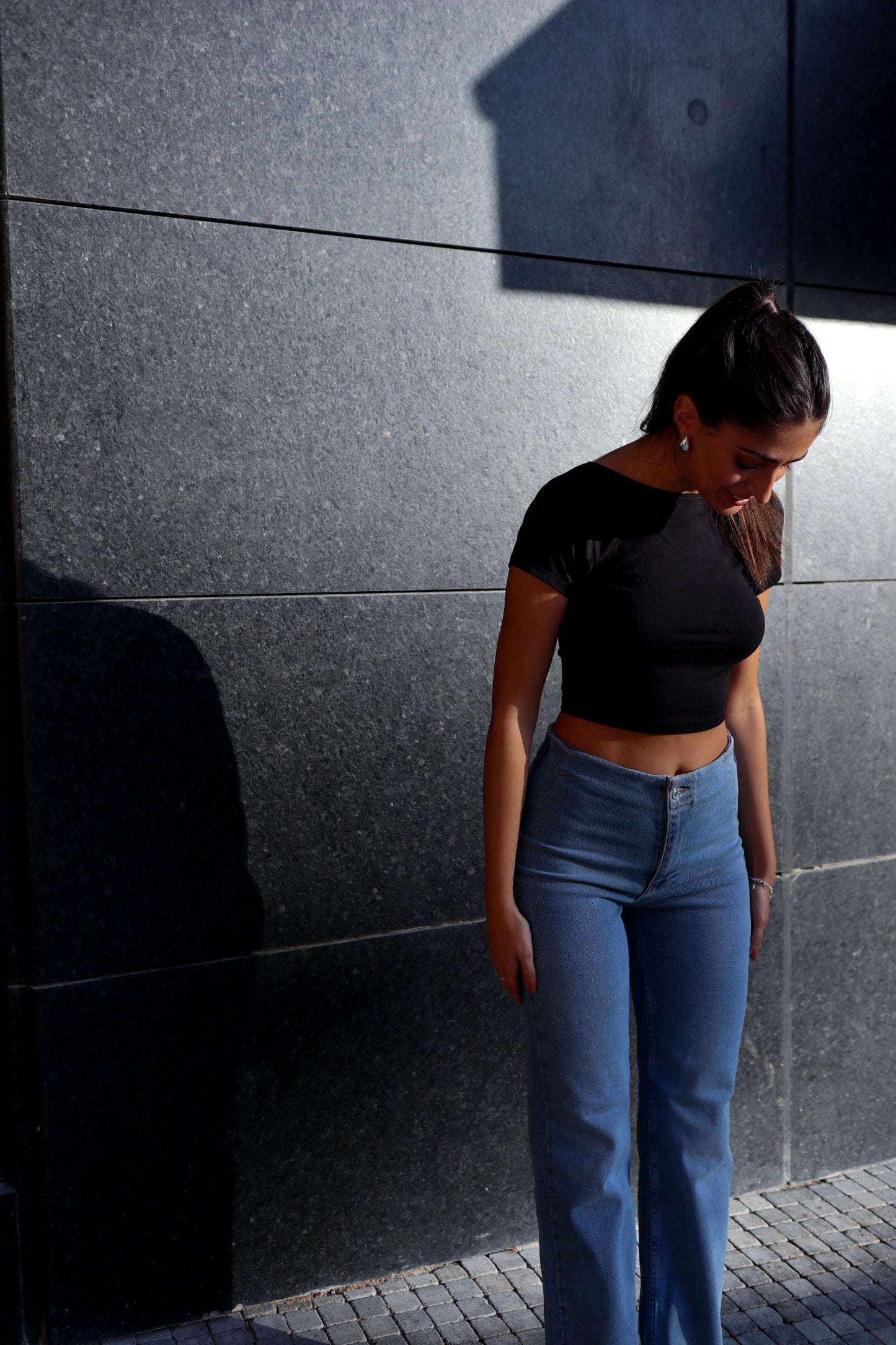 High-Waist Denim Jeans