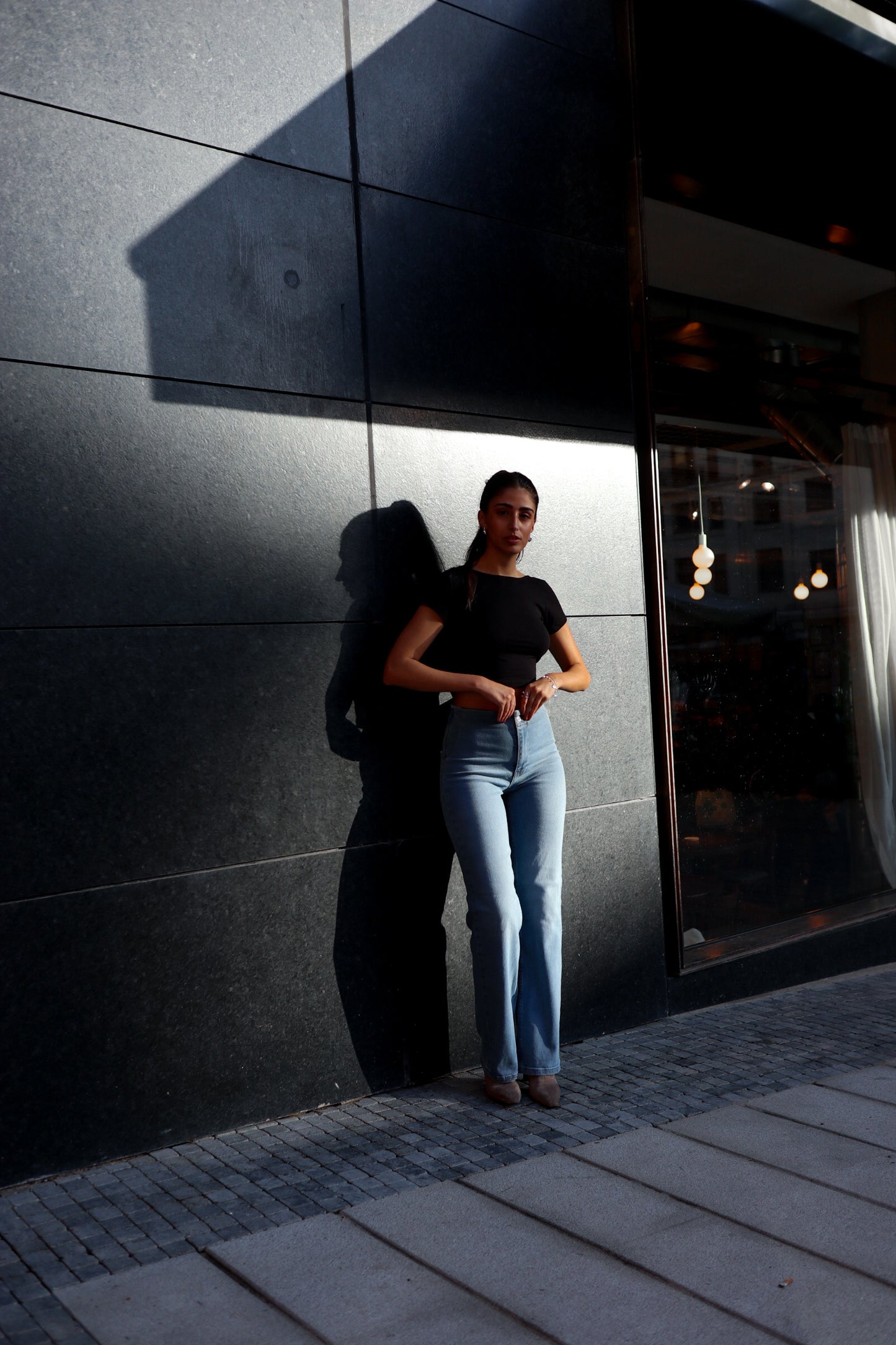 High-Waist Denim Jeans